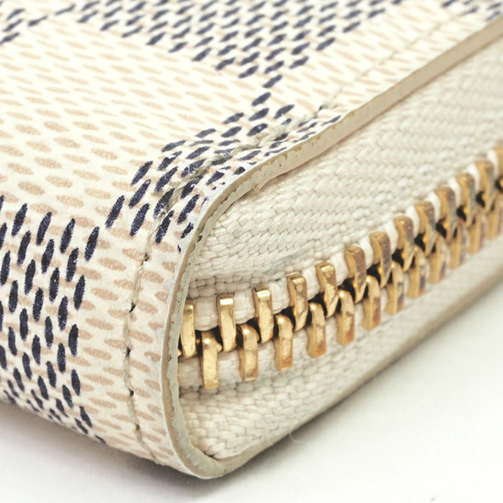 Louis Vuitton Portefeuille Clemence Damier Azur White - Picture 6 of 7